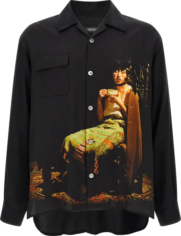 Black Rayon Blouse
