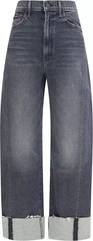 Black Cotton Cropped Jeans