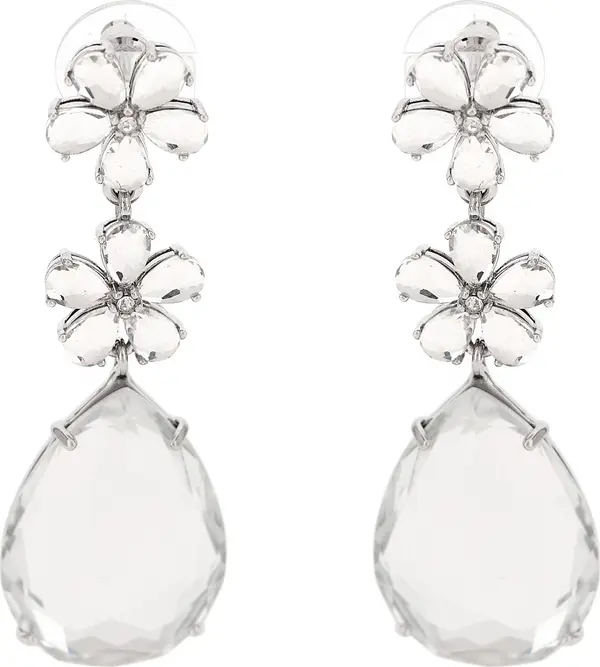Silver Brass Earrings