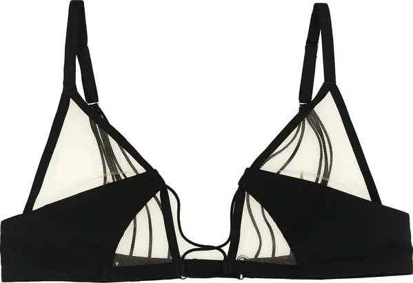 Black Nylon Bra