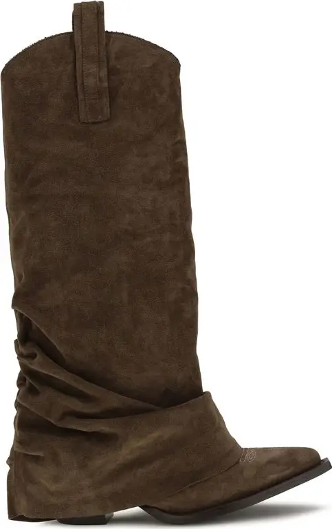 Brown Calf Leather Bos Taurus Ankle Boots