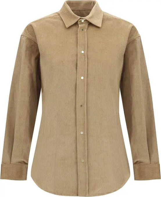 Beige Denim Shirt