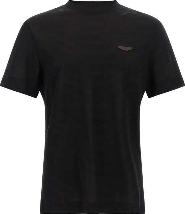Black Cotton T-Shirt