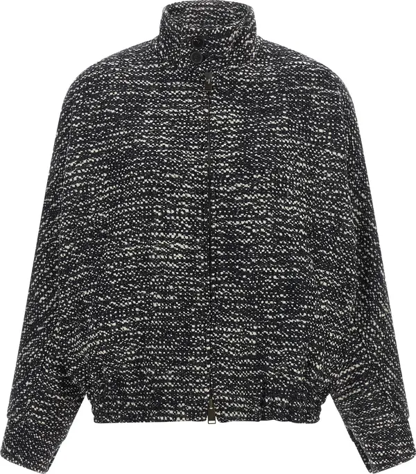 Bicolor Virgin Wool Bomber