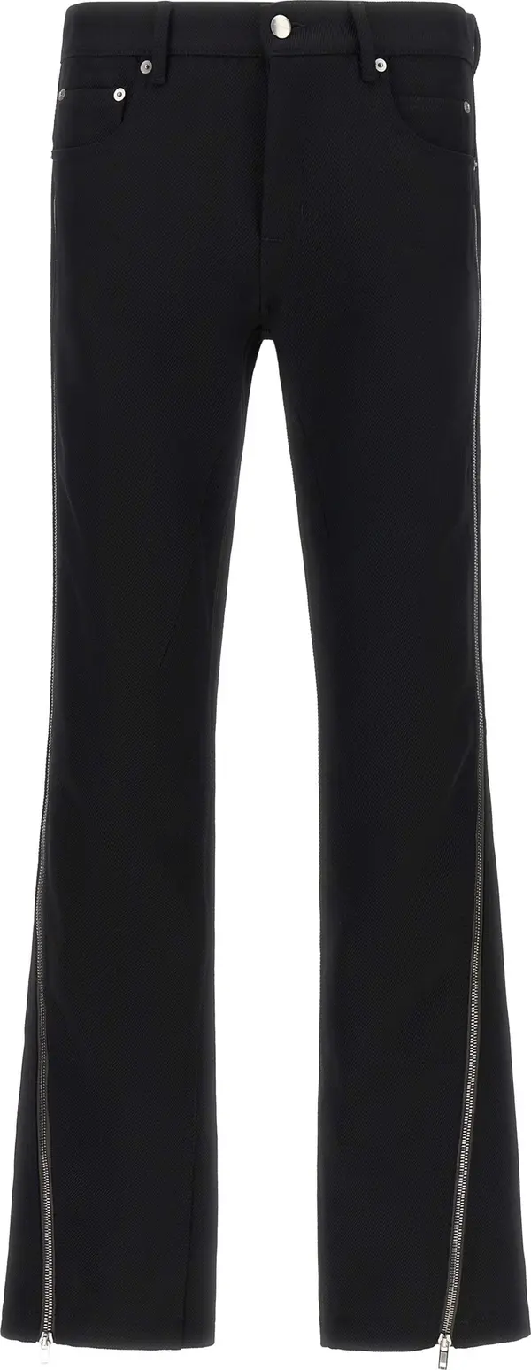 Black Virgin Wool Pants