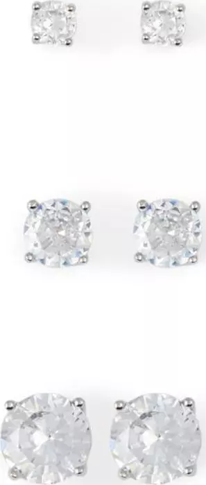 Silver Elastane Earrings