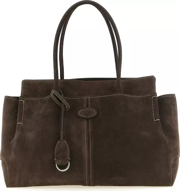 Brown Calfskin Tote Bag