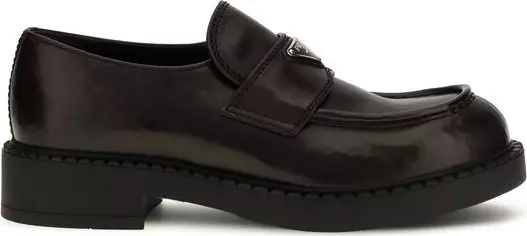 Brown Calf Leather Bos Taurus Slip-On Loafers